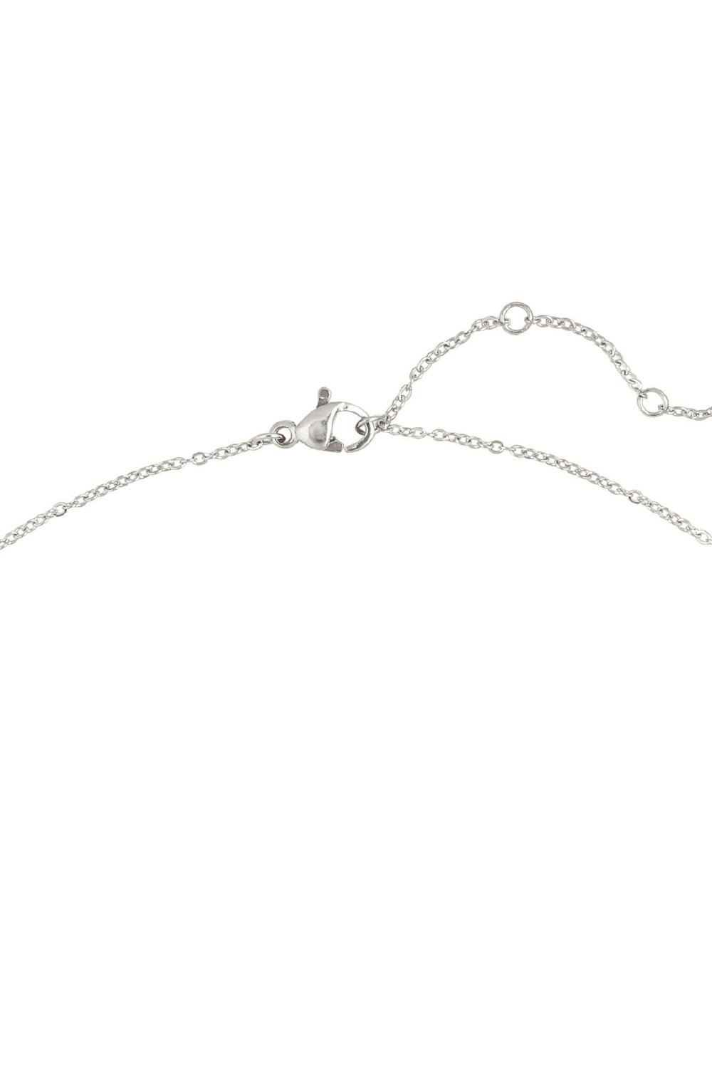 Necklace Rectangle Confetti Argenté Acier inoxydable h5Image2